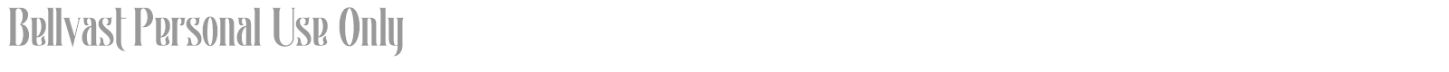Bellvast font preview